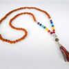japamala de rudraksha com 7 chakras e berloque de Buda