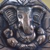 Deus Ganesha de parede em metal formato folha