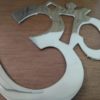 Om de metal liso para decorar a parede 19cm