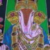 Painel grande clássico de deidade hindu Ganesha III