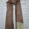 Pashimina indiana de cashmere - estampado em tons terrosos