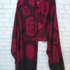 Echarpe indiana dupla face algodão com viscose estampa de OM Pink