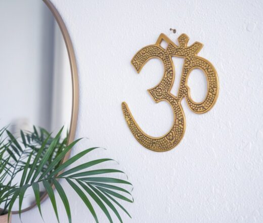 Om de metal para decorar a parede 15 cm