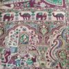 Lenço indiano dupla face algodão e viscose estampa elefantes e camelos