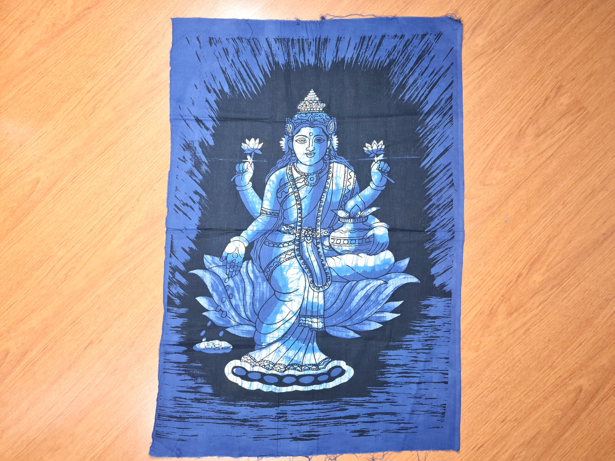 panô indiano de Lakshmi para pendurar na parede