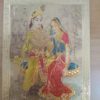 Adesivo laminado dourado para decorar estampa Krishna e Radha