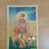 Folha laminada pequena dourada para decorar estampa Krishna