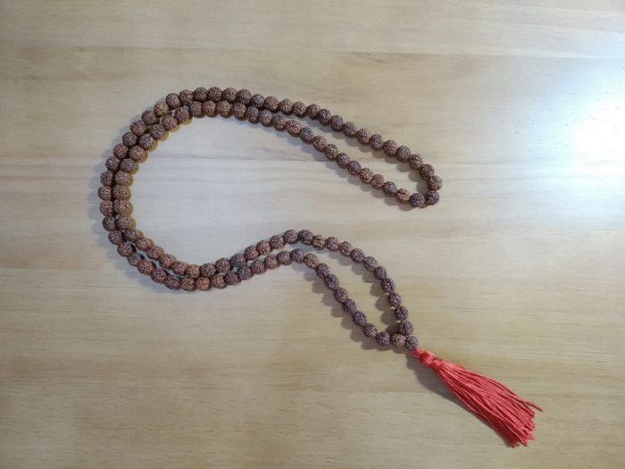 Japamala de 108 contas de Rudraksha (8mm)