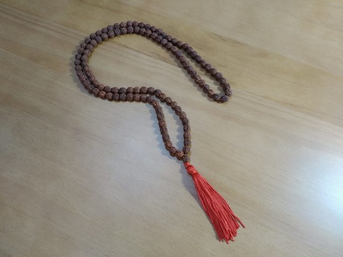 Japamala de 108 contas de Rudraksha (8mm)