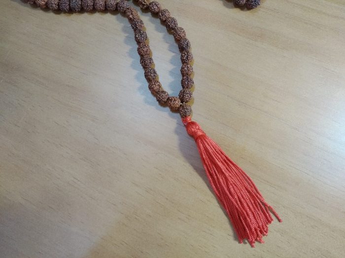 Japamala de 108 contas de Rudraksha (8mm)