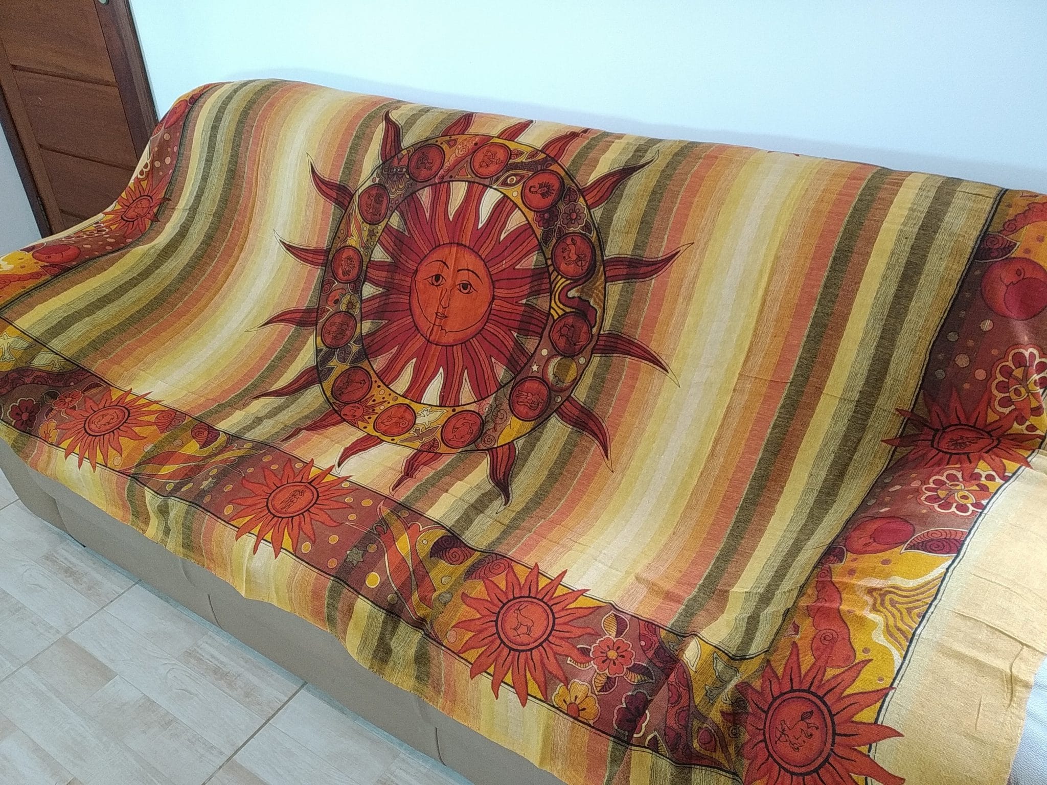 colcha indiana surya
