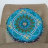 almofada indiana futon azul