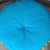 Almofada indiana bordada estilo futon 40 cm azul color