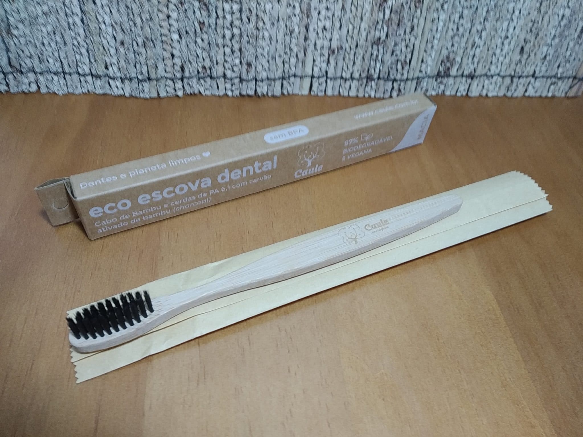 escova de dente de bambu