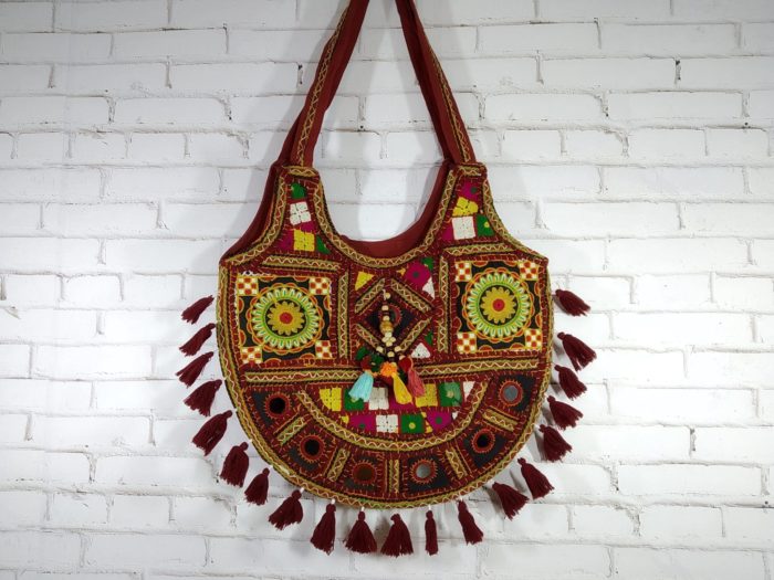 bolsa indiana banjara com tassel