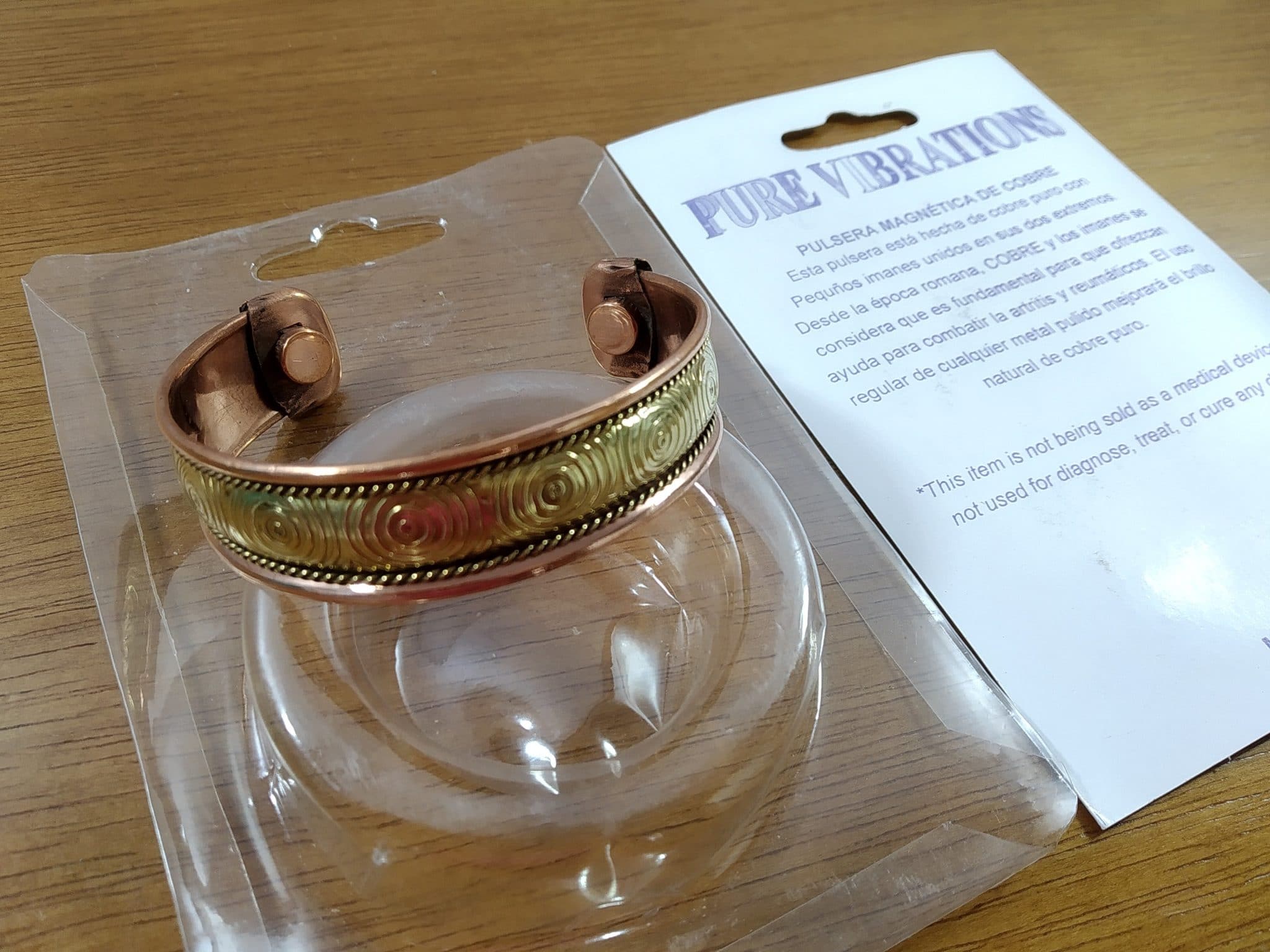 pulseira de cobre magnética