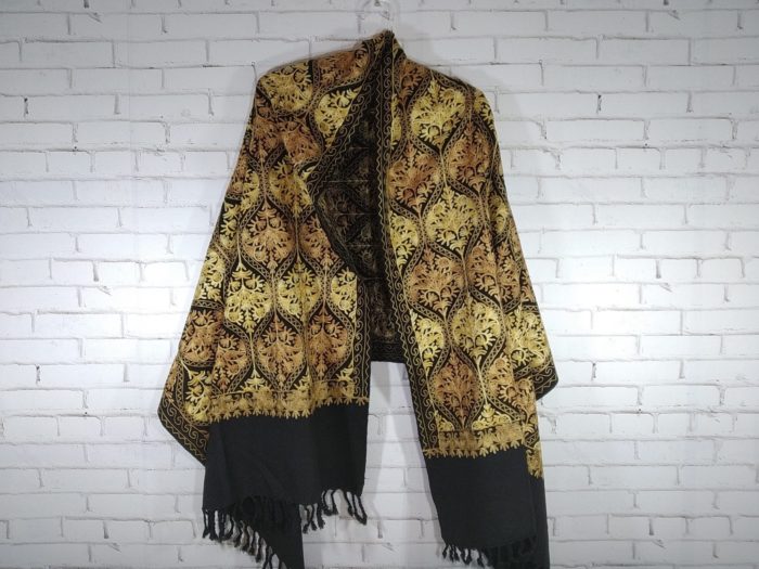 pashmina indiana de lá bordada cashmere