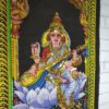 Painel de tecido clássico de deidade hindu Saraswati 55x40cm