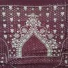 Sari indiano de crepe de seda com pontos de luz marrom