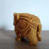 Elefante indiano de madeira maçica esculpido a mão M