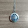 Difusor Pessoal para aromaterapia em metal prateado mandala II