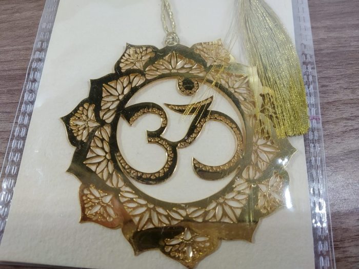 Marcador de página indiano de metal mandala de OM