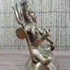 Estátua do Deus Shiva de bronze em pose de lótus 20cm