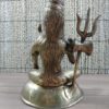 Estátua do Deus Shiva de bronze em pose de lótus 20cm