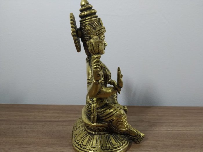 Estátua indiana da Deusa Lakshmi 16cm