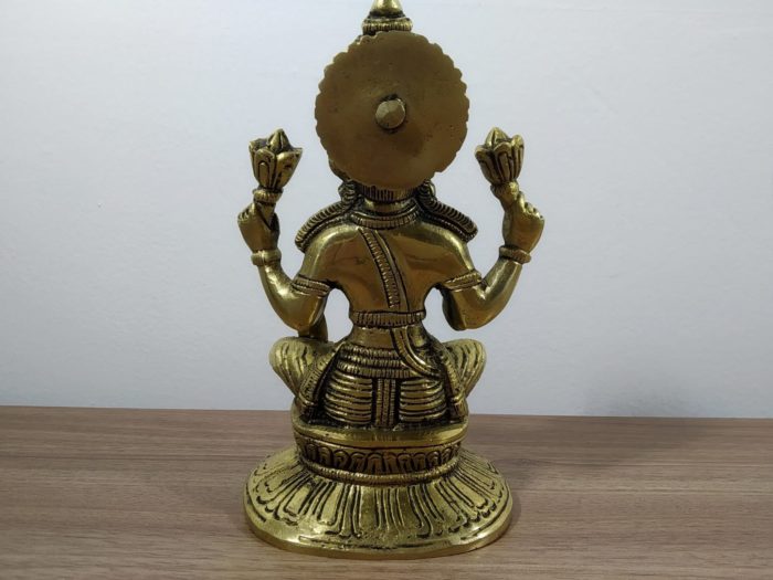 Estátua indiana da Deusa Lakshmi 16cm