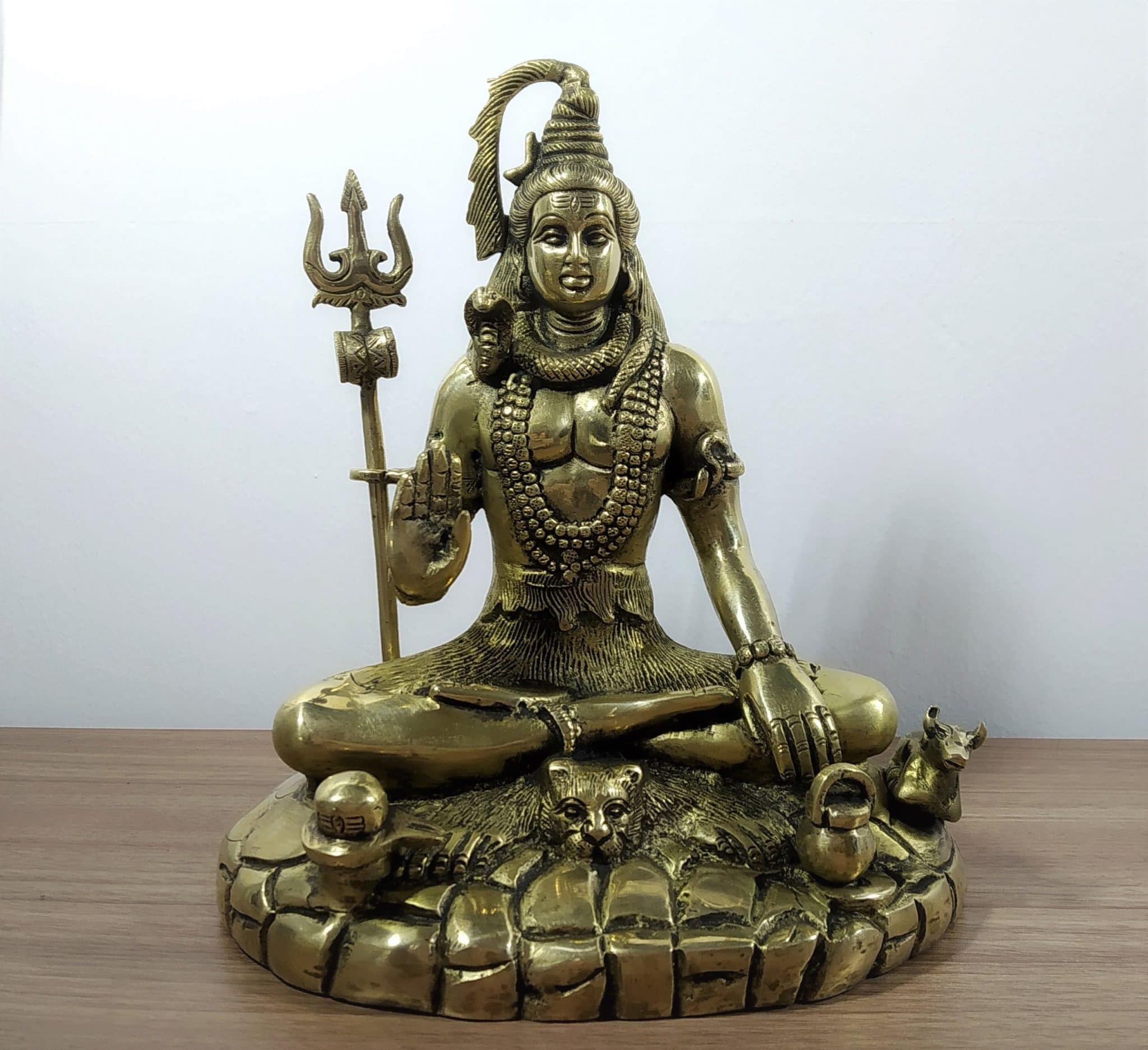estátua de Shiva de bronze