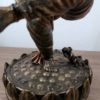 Estátua de Ganesha dançarino em resina pintada a mão 20cm