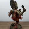 Estátua de Ganesha dançarino em resina pintada a mão 20cm