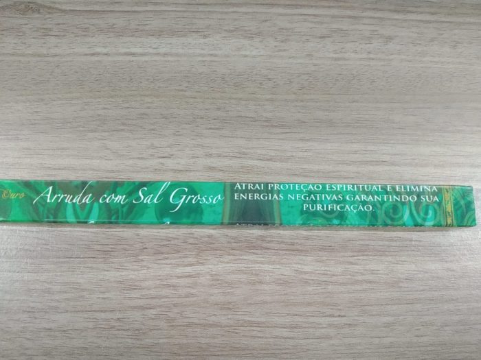 Incenso indiano Shankar Perfumery aroma Arruda com sal grosso