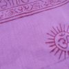 Chadar indiano (manto de oração) de Om e mantras roxo