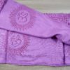 Chadar indiano (manto de oração) de Om e mantras roxo