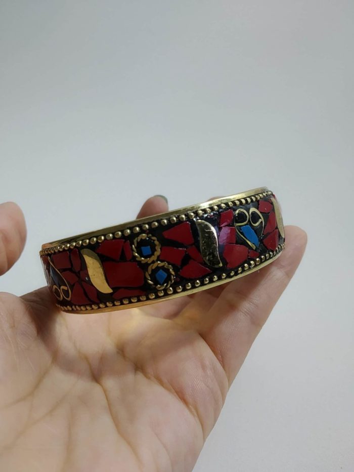 pulseira tibetana pedras naturais