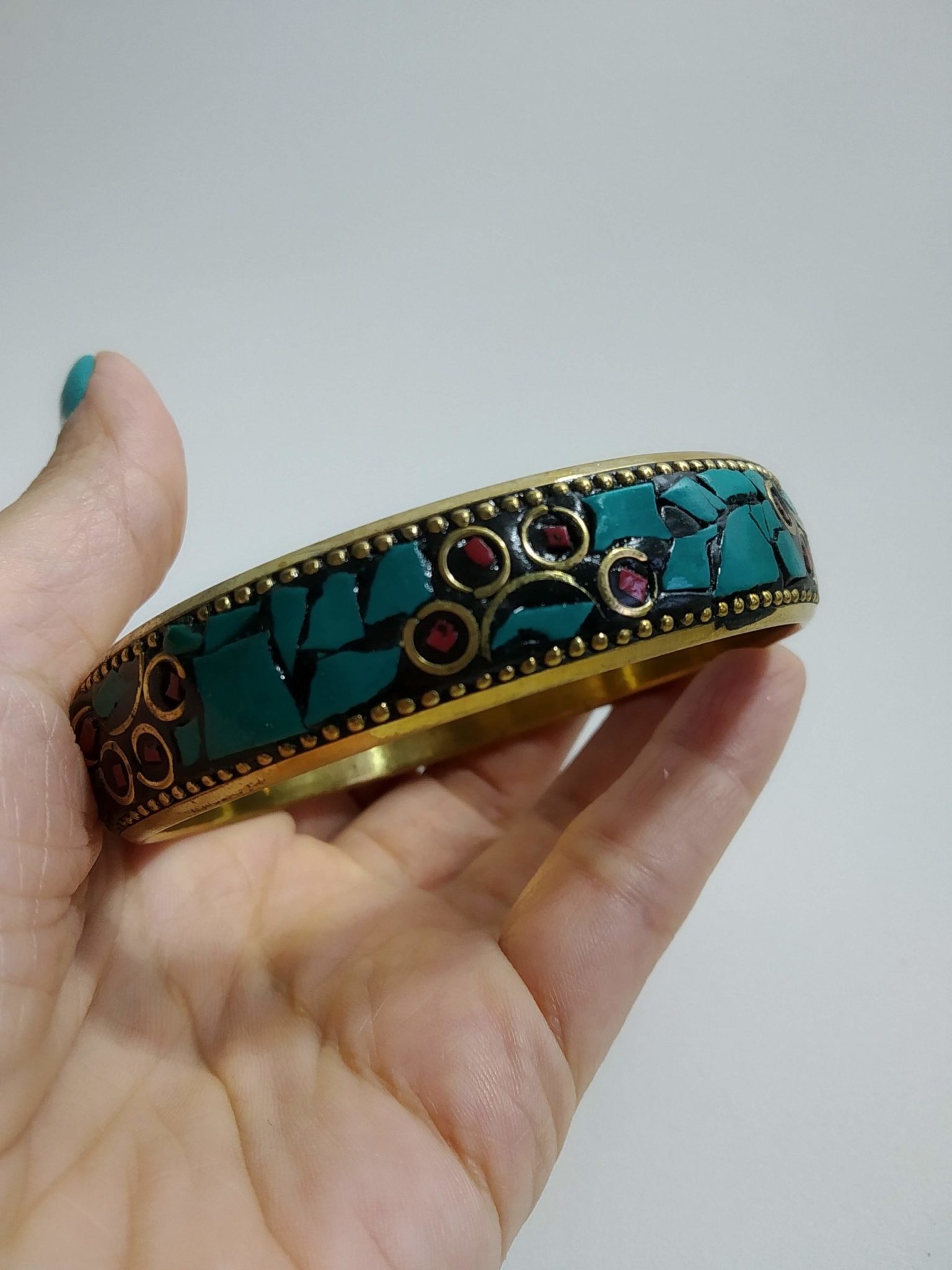 pulseira tibetana pedras naturais
