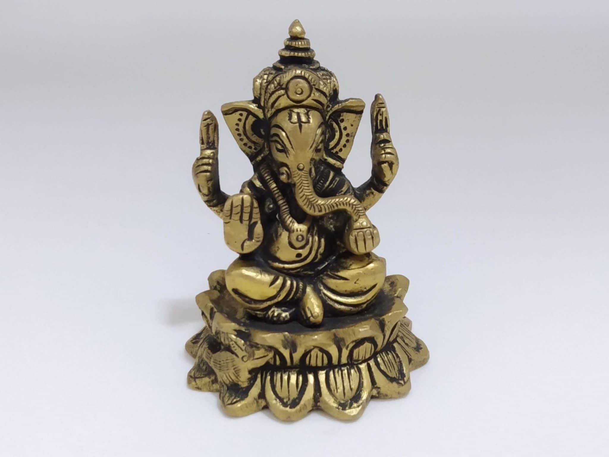 Ganesha pequeno de bronze