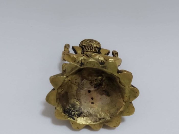 Estátua de Lord Ganesha em metal brass com 8cm