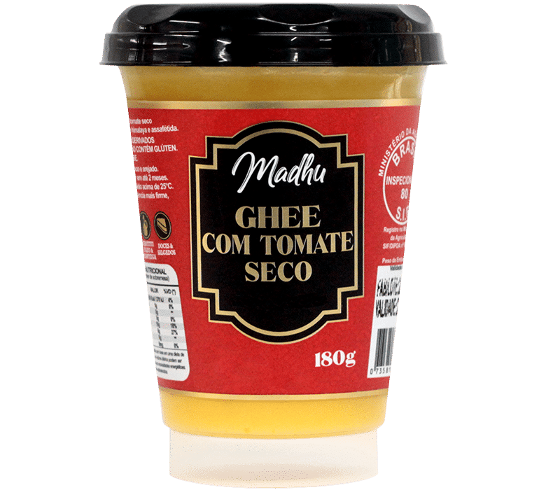 Ghee com tomate seco com assafétida.