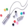 Difusor Pessoal de aço inox para aromaterapia design tubo arabescos