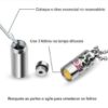 Difusor Pessoal de aço inox para aromaterapia design tubo arabescos