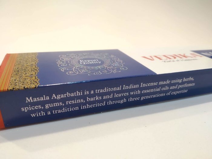 Incenso Vedika Nag Champa Premium Massala Agarbathi 40g
