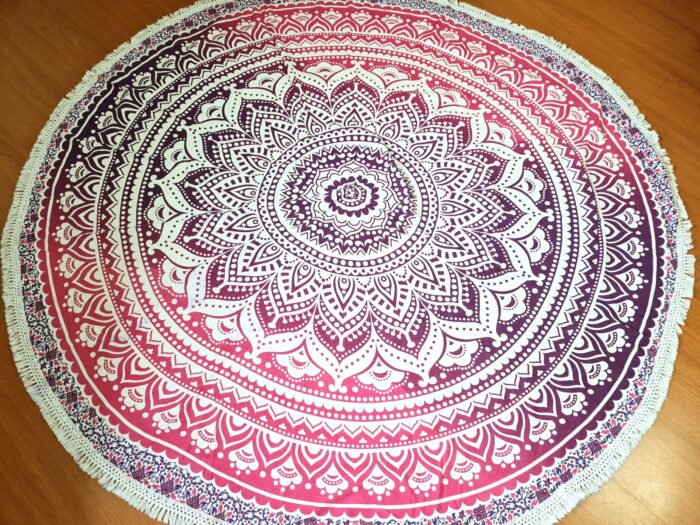 Canga indiana de mandala rosa