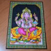 panô de deidade Ganesha com lantejoulas colorido para decorar