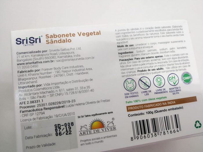 sabonete vegetal sem parabenos