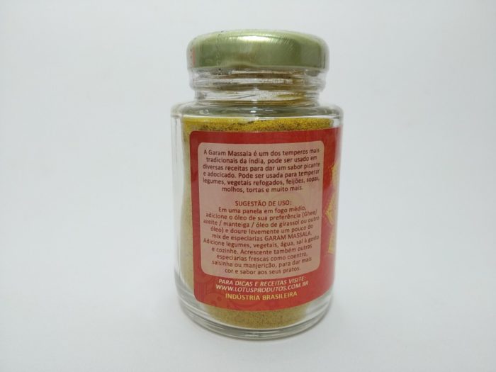 Garam Massala tempero clássico indiano 50g