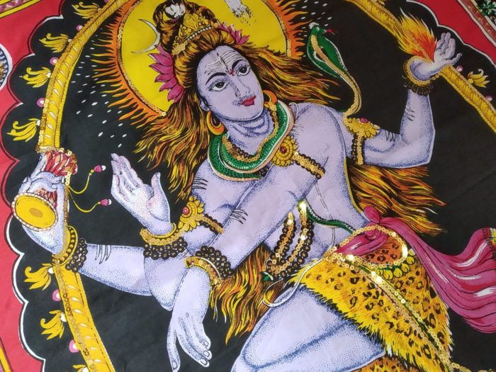 Painel grande clássico de deidade hindu - Shiva Nataraja