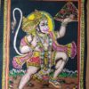 Painel grande clássico de deidade hindu paisagem - Hanuman